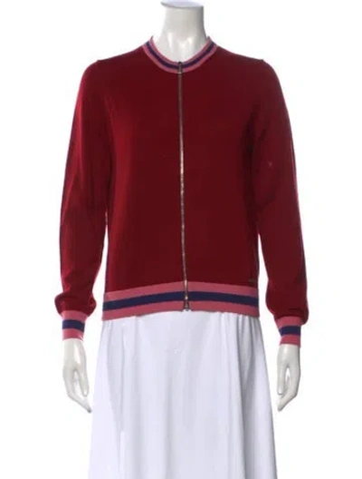 Pre-owned Dsquared2 Wool Crew Neck Sweater In Red