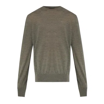 Dsquared2 Wool Crewneck Sweater In Gray