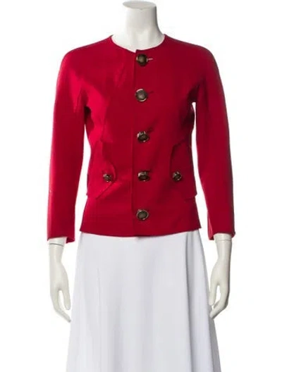 Pre-owned Dsquared2 Wool Evening Jacket In Red