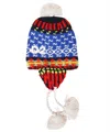 Dsquared2 Chullo Intarsia Knit Hat In Multicolor