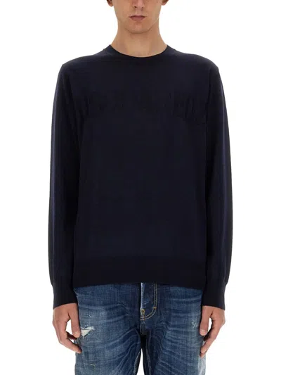 Dsquared2 Wool Jersey. In Blue
