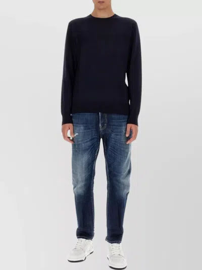Dsquared2 Wool Jersey Sweater Long Sleeves