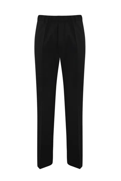 Dsquared2 Wool Jogger Trousers In Black