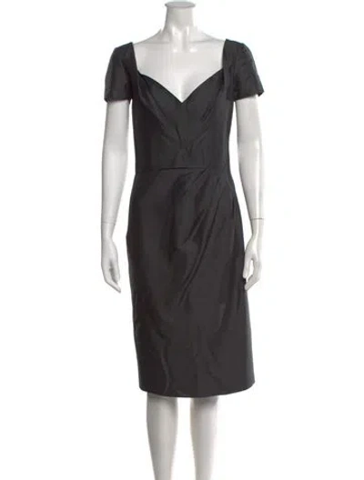 Pre-owned Dsquared2 Wool Knee-length Dress In Black