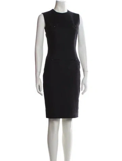 Pre-owned Dsquared2 Wool Knee-length Dress W/ Tags In Black
