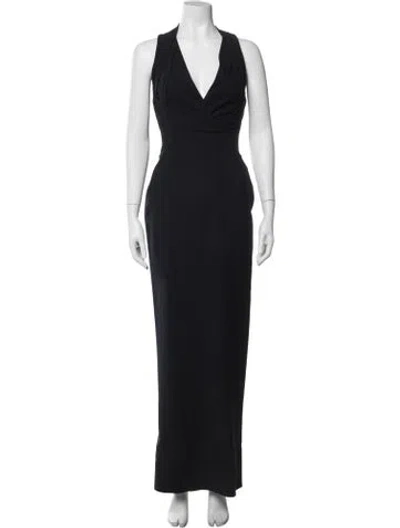 Pre-owned Dsquared2 Wool Long Dress In Blue