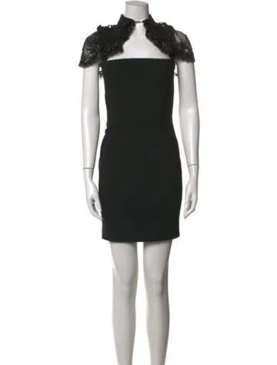 Pre-owned Dsquared2 Wool Mini Dress In Black