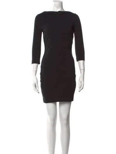 Pre-owned Dsquared2 Wool Mini Dress In Black