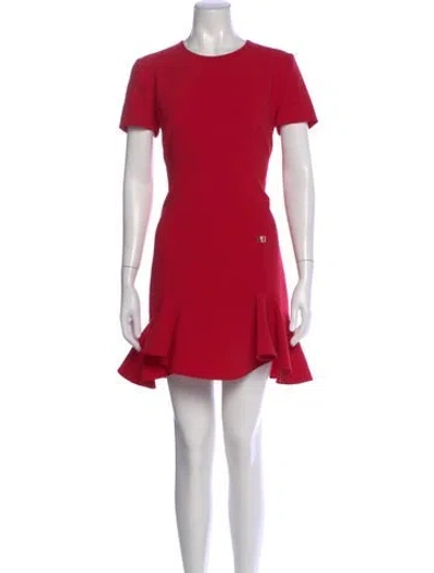 Pre-owned Dsquared2 Wool Mini Dress In Red