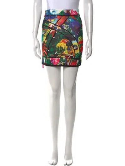 Pre-owned Dsquared2 Wool Mini Skirt In Green
