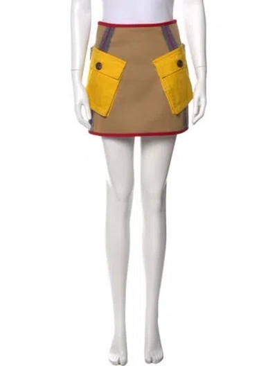 Pre-owned Dsquared2 Wool Mini Skirt In Green