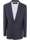 Dsquared2 Wool Over Jacket In Blue