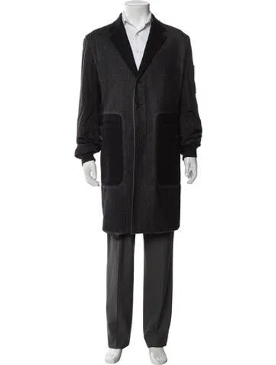 Pre-owned Dsquared2 Wool Overcoat In Gray
