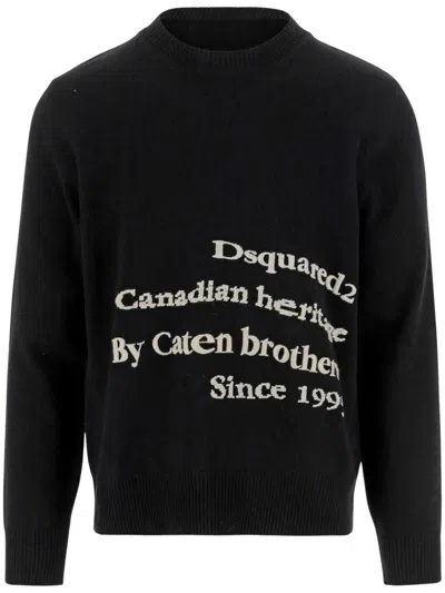 DSQUARED2 WOOL PULLOVER WITH LOGO