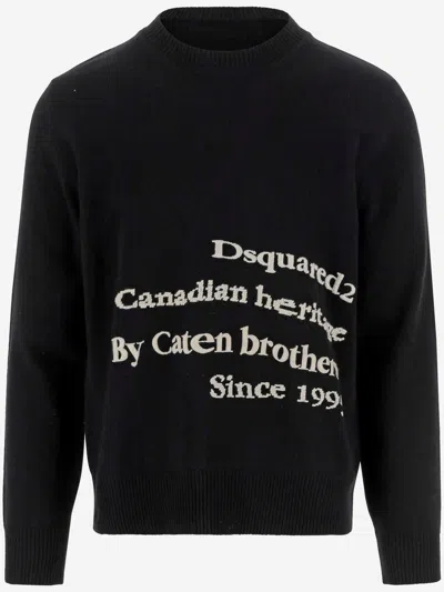 DSQUARED2 WOOL PULLOVER WITH LOGO