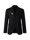Dsquared2 Wool Single-breasted Blazer In Black