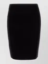 Dsquared2 Wool Skirt With Front And Back Slits In Metallic