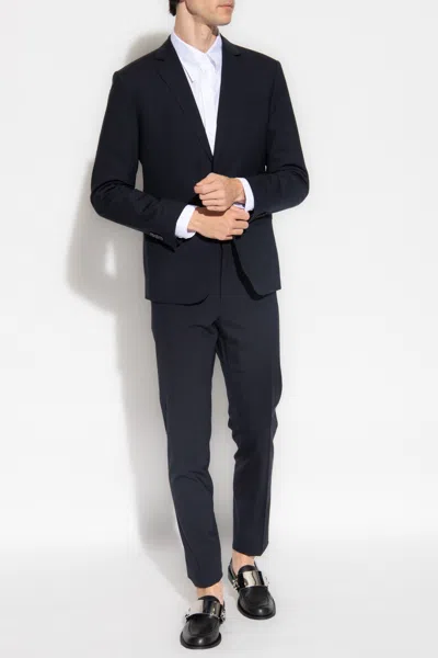 Dsquared2 Wool Suit In Navy Blue