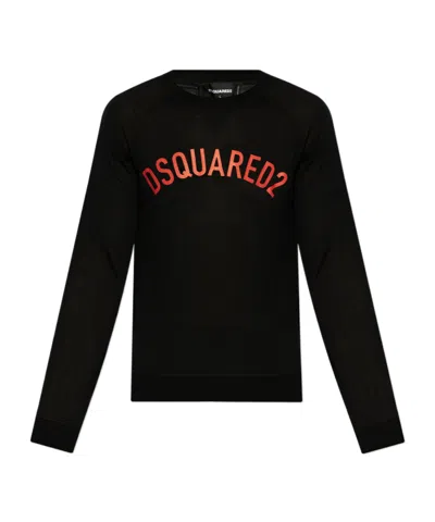DSQUARED2 DSQUARED 2 LOGO PRINTED CREWNECK PULLOVER