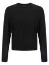 Dsquared2 Wool Sweater Long Sleeves Ribbed Trims In Black