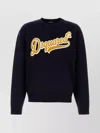 Dsquared2 Wool Sweater Featuring Ribbed Cuffs And Hem In Black