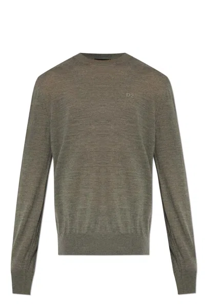 Dsquared2 Wool Sweater In Grey