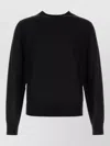 Dsquared2 Wool Sweater Long Sleeves Ribbed Trims In Black