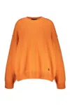 Dsquared2 Wool-cashmere Drop Shoulder Jumper In Orange