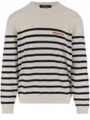 Dsquared2 Wool Sweater With Striped Pattern In Multi