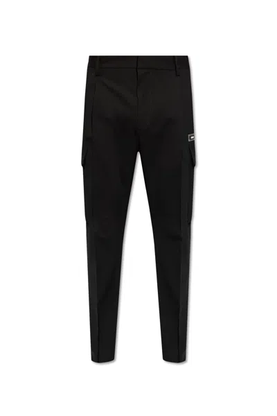 Dsquared2 Wool Trousers In Black