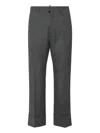 Dsquared2 Wool Trousers In Gray