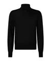 Dsquared2 Virgin Wool Turtleneck Sweater In Black
