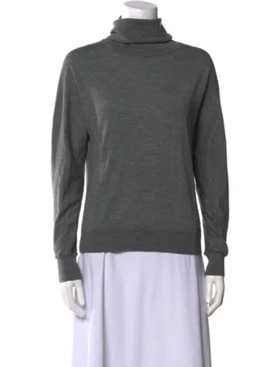 Pre-owned Dsquared2 Wool Turtleneck Sweater In Gray