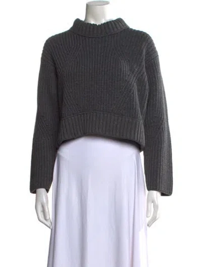 Pre-owned Dsquared2 Wool Turtleneck Sweater In Grey
