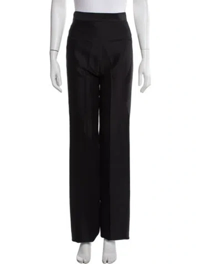 Pre-owned Dsquared2 Wool Wide Leg Pants In Black