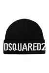 Dsquared2 Dsquared 2 Logo-intarsia Beanie In Non Definito