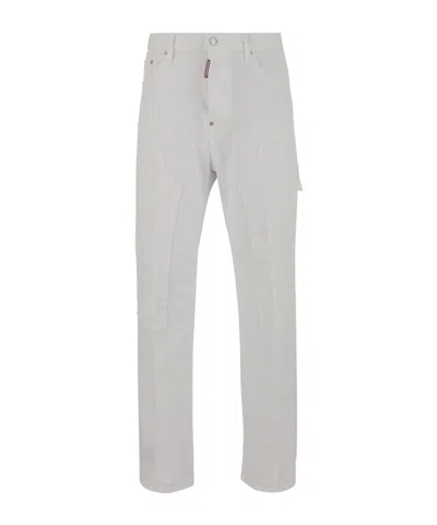 Dsquared2 Work Casual Pants In White