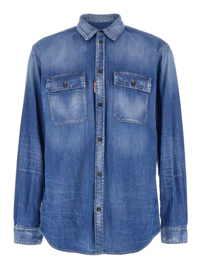 DSQUARED2 WORKER POCKET SHIRT