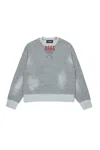 Dsquared2 Worn Effect Crewneck Sweatshirt In Gray