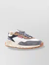 Dsquared2 Worn-in Leather And Mesh Sneakers