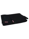 Dsquared2 Black Textured Scarf Set In Black