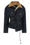 Dsquared2 'wrap Over' Jacket In Blue