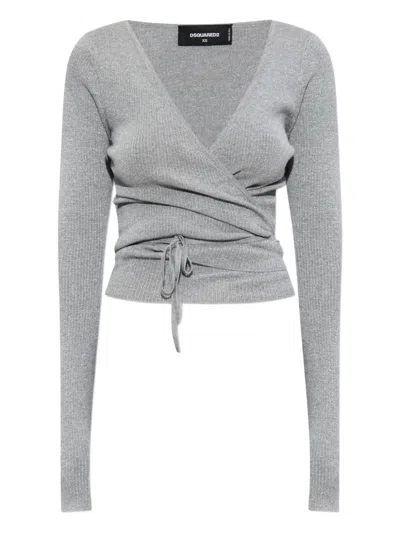 DSQUARED2 WRAP-STYLE TOP