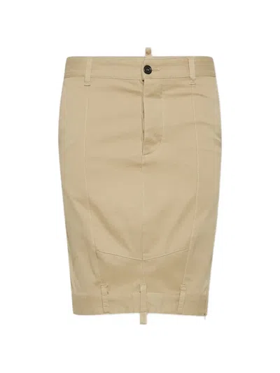 Dsquared2 X Bettter Chino Midi Skirt In Brown