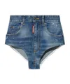 Dsquared2 X Bettter Distressed Denim Shorts In Blue
