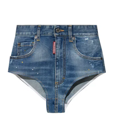 DSQUARED2 DSQUARED2 X BETTTER DISTRESSED DENIM SHORTS