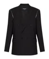 Dsquared2 X Bettter Double-breasted Zip Blazer In Black