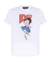 Dsquared2 X Betty Boop Cotton T-shirt In White