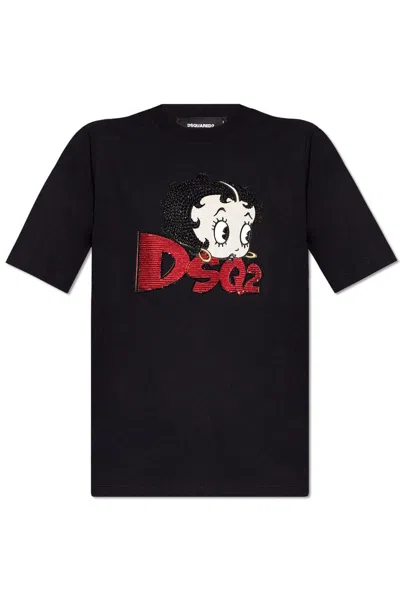 Dsquared2 X Betty Boop Sequin Embellished T-shirt In Default Title