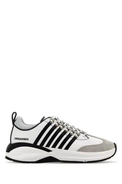 Dsquared2 X Dash Low-top Sneakers In Whiteblack